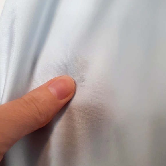 Christian Dior Vintage Union Made Cream & Blue Lace Nightgown L - Picture 8 of 10